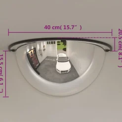 vidaXL Verkeersspiegel halve bol 2 st Ø 40 cm acryl