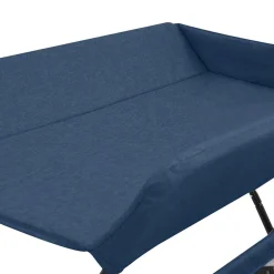 vidaXL Verschoontafel ijzer marineblauw