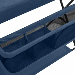 vidaXL Verschoontafel ijzer marineblauw
