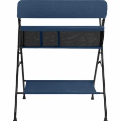 vidaXL Verschoontafel ijzer marineblauw