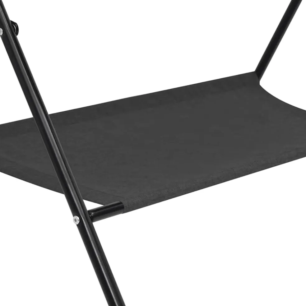 vidaXL Verschoontafel ijzer antracietkleurig