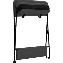vidaXL Verschoontafel ijzer antracietkleurig