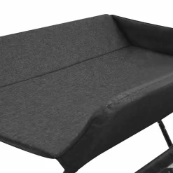 vidaXL Verschoontafel ijzer antracietkleurig
