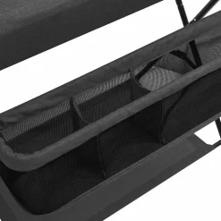 vidaXL Verschoontafel ijzer antracietkleurig
