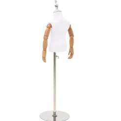 vidaXL Verstelbare 120-157 cm Mannequin met Basis Uniseks PP Wit