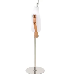 vidaXL Verstelbare 120-157 cm Mannequin met Basis Uniseks PP Wit