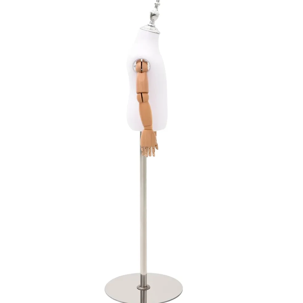 vidaXL Verstelbare 120-157 cm Mannequin met Basis Uniseks PP Wit