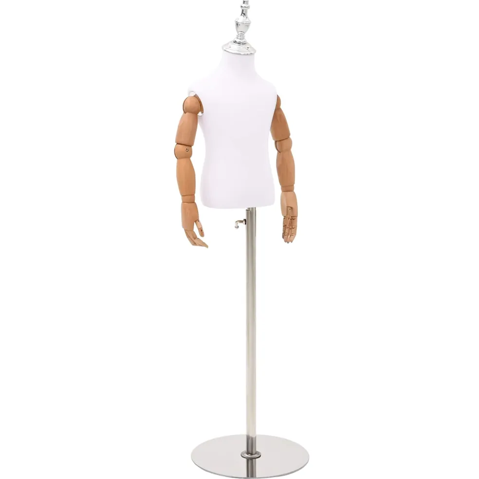 vidaXL Verstelbare 120-157 cm Mannequin met Basis Uniseks PP Wit