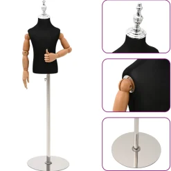 vidaXL Verstelbare 120-157 cm Mannequin met Basis Uniseks PP Wit
