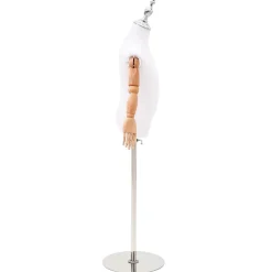 vidaXL Verstelbare 120-150 cm Mannequin met Basis Uniseks PP Wit