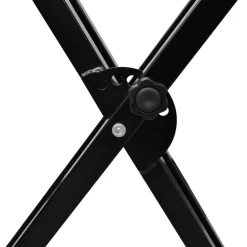 vidaXL Verstelbare keyboardstandaard dubbel X-frame