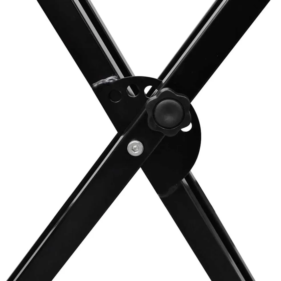 vidaXL Verstelbare keyboardstandaard dubbel X-frame