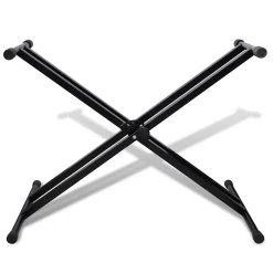 vidaXL Verstelbare keyboardstandaard dubbel X-frame