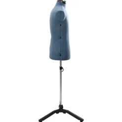 vidaXL Verstelbare Kleedvorm Man Blauw 37,5-45,5 inch Stof