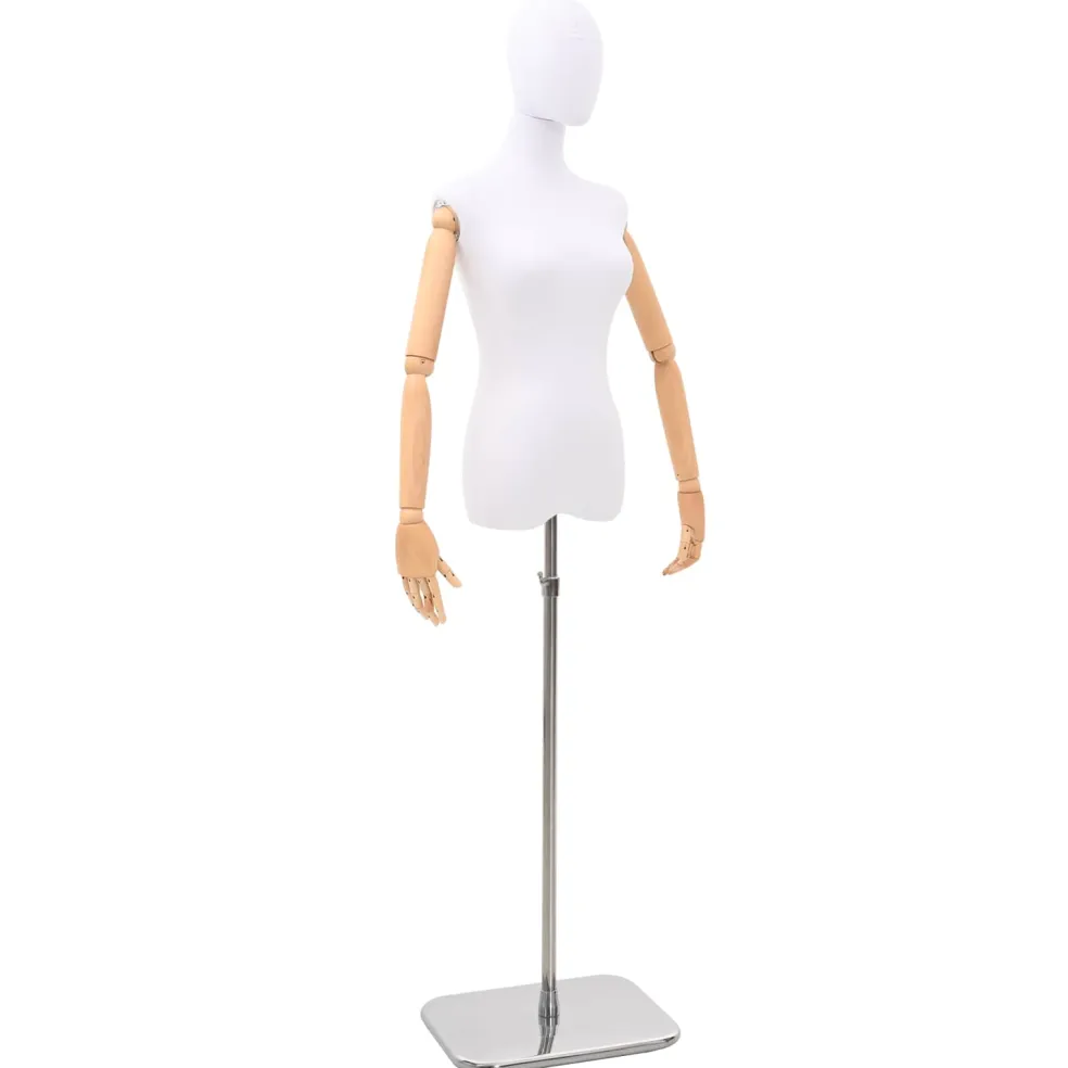 vidaXL Verstelbare mannequin van 170-218 cm met voet Man PP Zwart