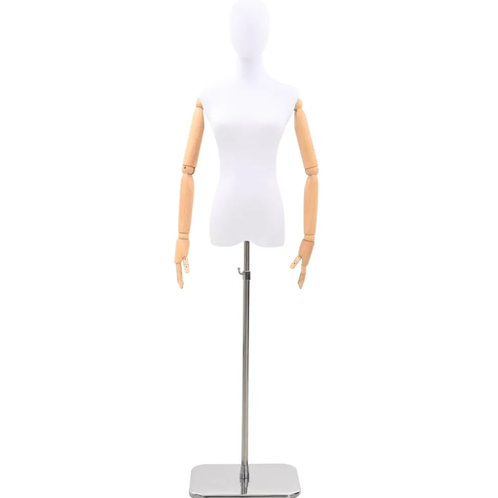 vidaXL Verstelbare mannequin van 170-218 cm met voet Man PP Zwart