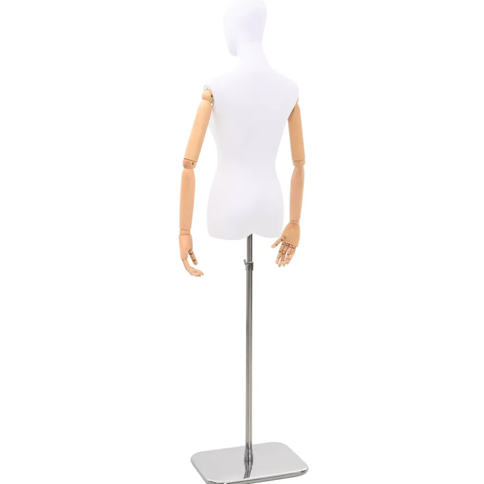 vidaXL Verstelbare mannequin van 170-218 cm met voet Man PP Zwart