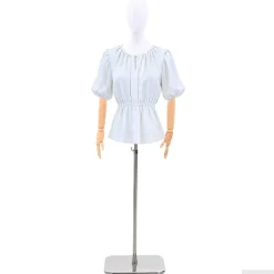 vidaXL Verstelbare mannequin van 170-218 cm met voet Man PP Zwart