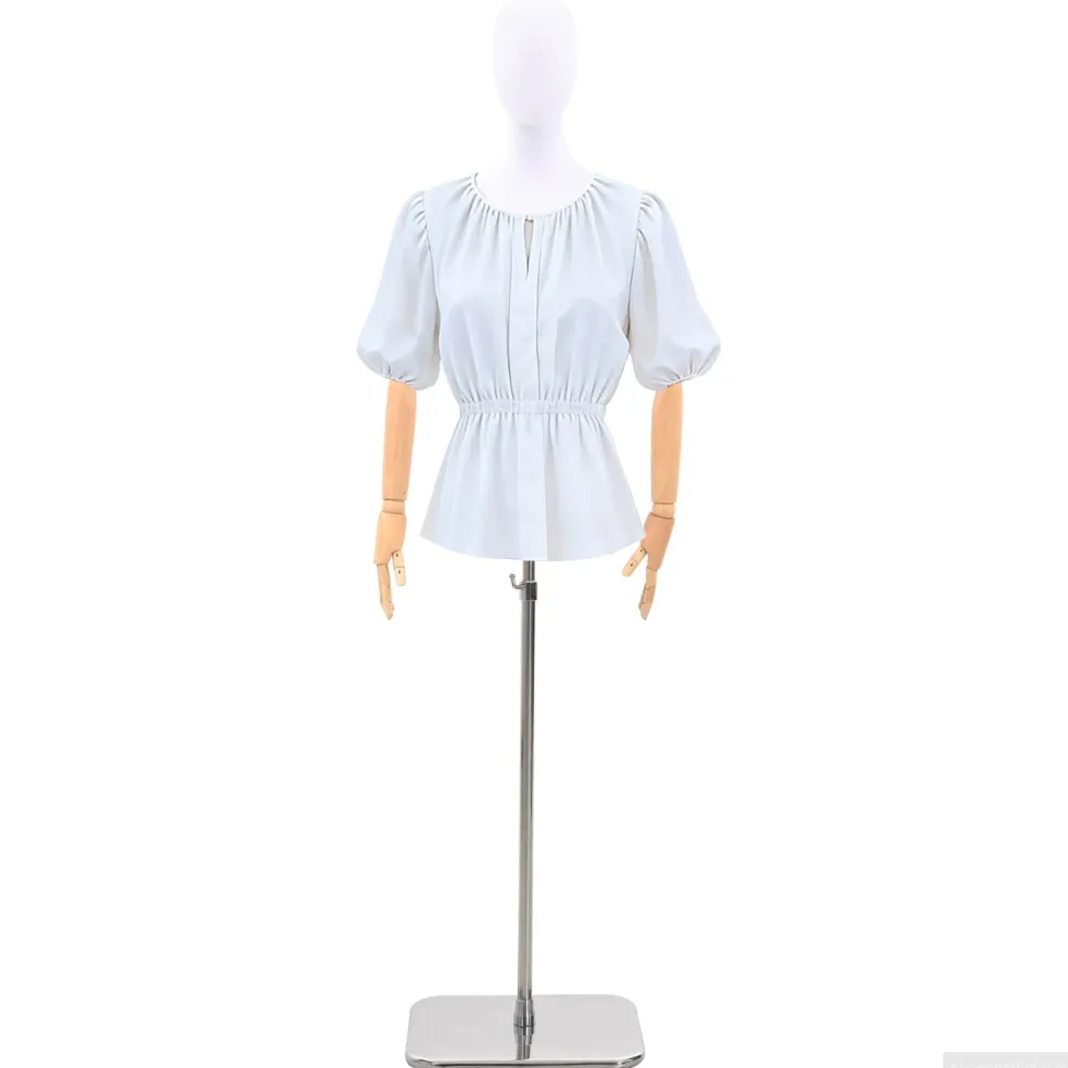 vidaXL Verstelbare mannequin van 170-218 cm met voet Man PP Zwart