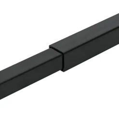 vidaXL Verstelbare raamveiligheidsbalk Zwart 710 -1200 mm Staal