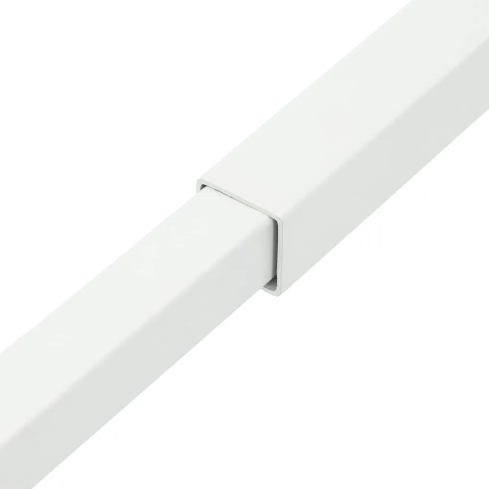 vidaXL Verstelbare raamveiligheidsbalk 3 st 710 -1200 mm Staal Wit
