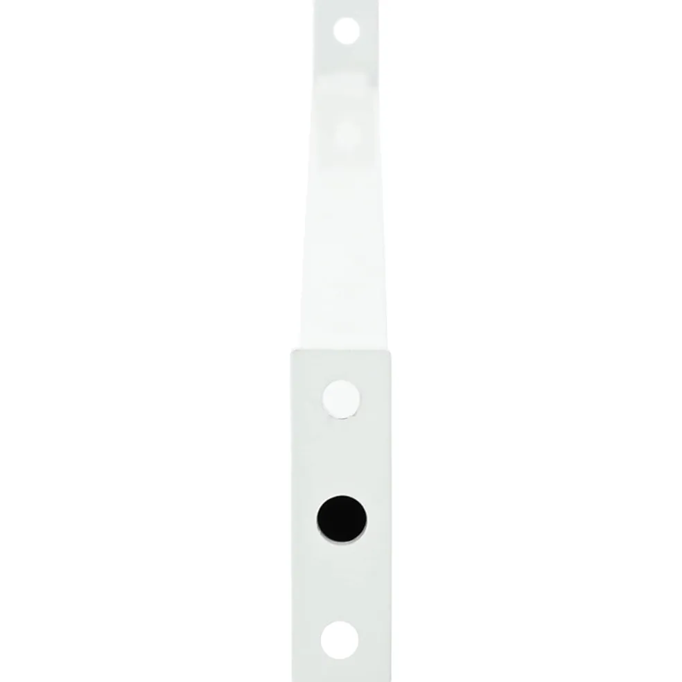 vidaXL Verstelbare raamveiligheidsbalk 3 st 710 -1200 mm Staal Wit
