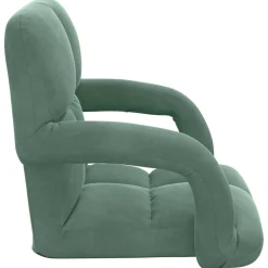 vidaXL Verstelbare vlo stoelen Zeegroen Fluweel