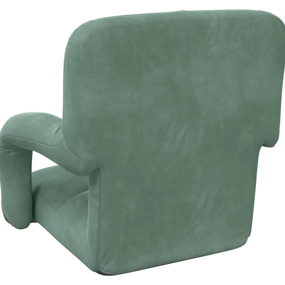 vidaXL Verstelbare vlo stoelen Zeegroen Fluweel