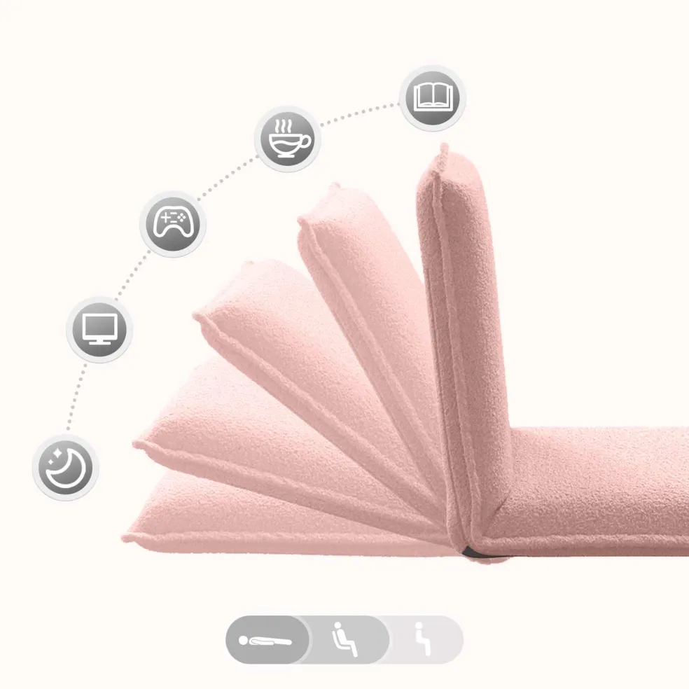 vidaXL Verstelbare vlo stoelen Crèmekleurig Stof