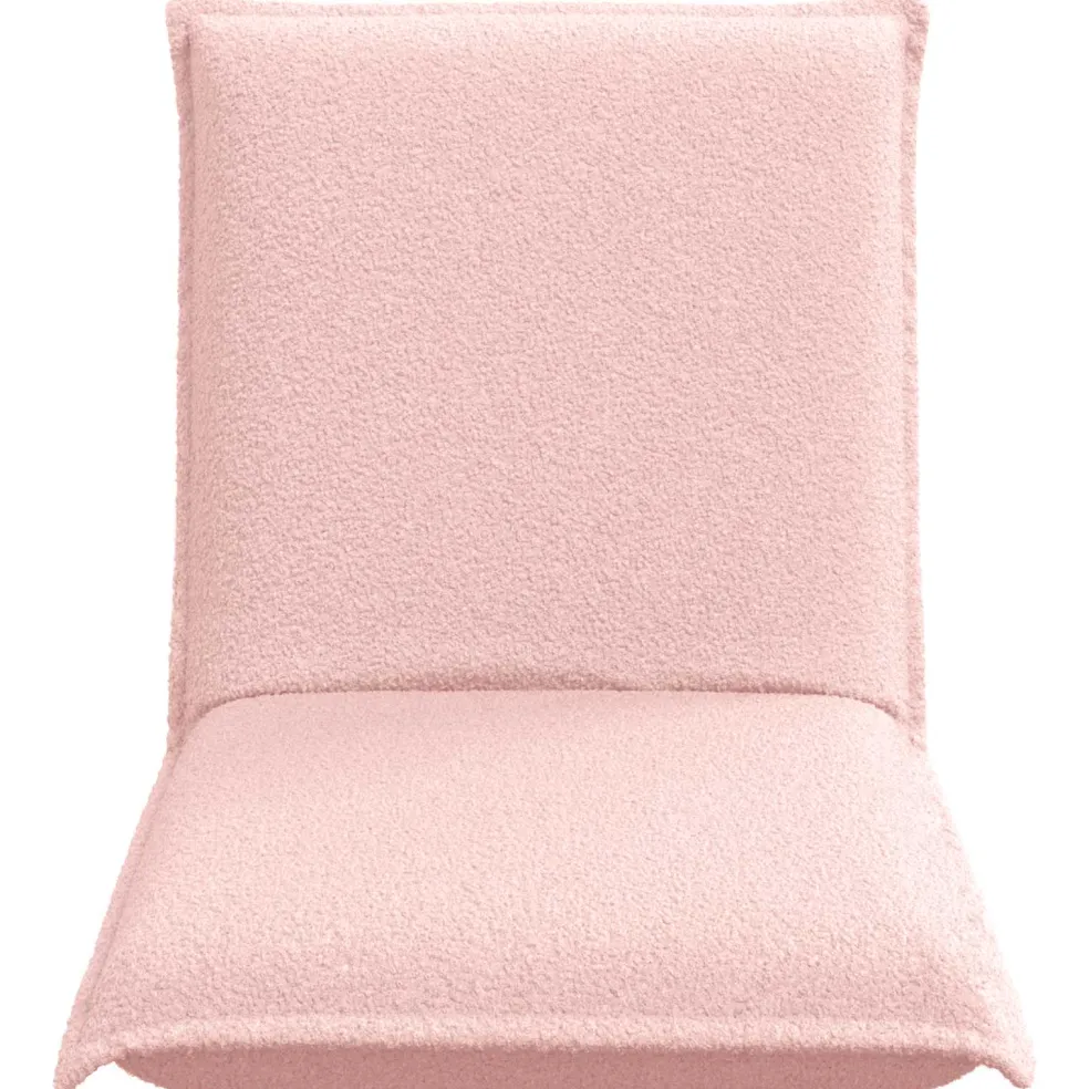 vidaXL Verstelbare vlo stoelen Crèmekleurig Stof