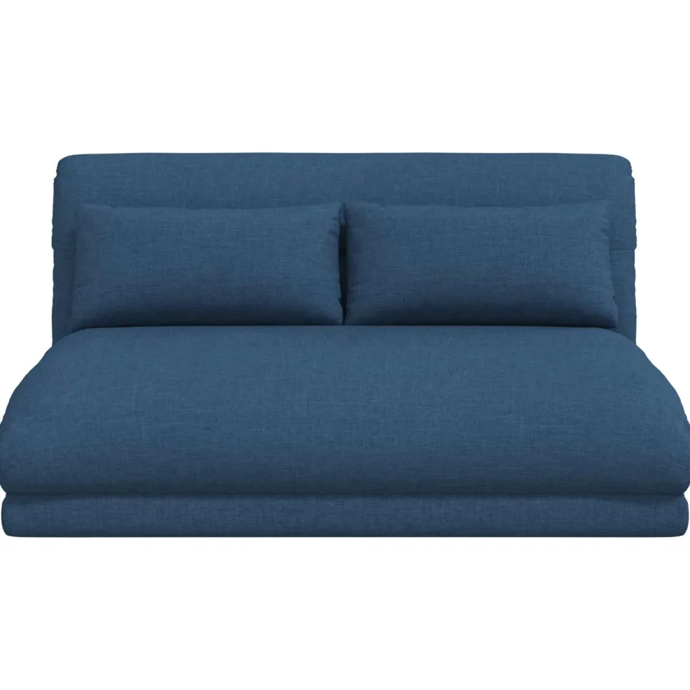 vidaXL Verstelbare vlo stoelen Blauw Stof