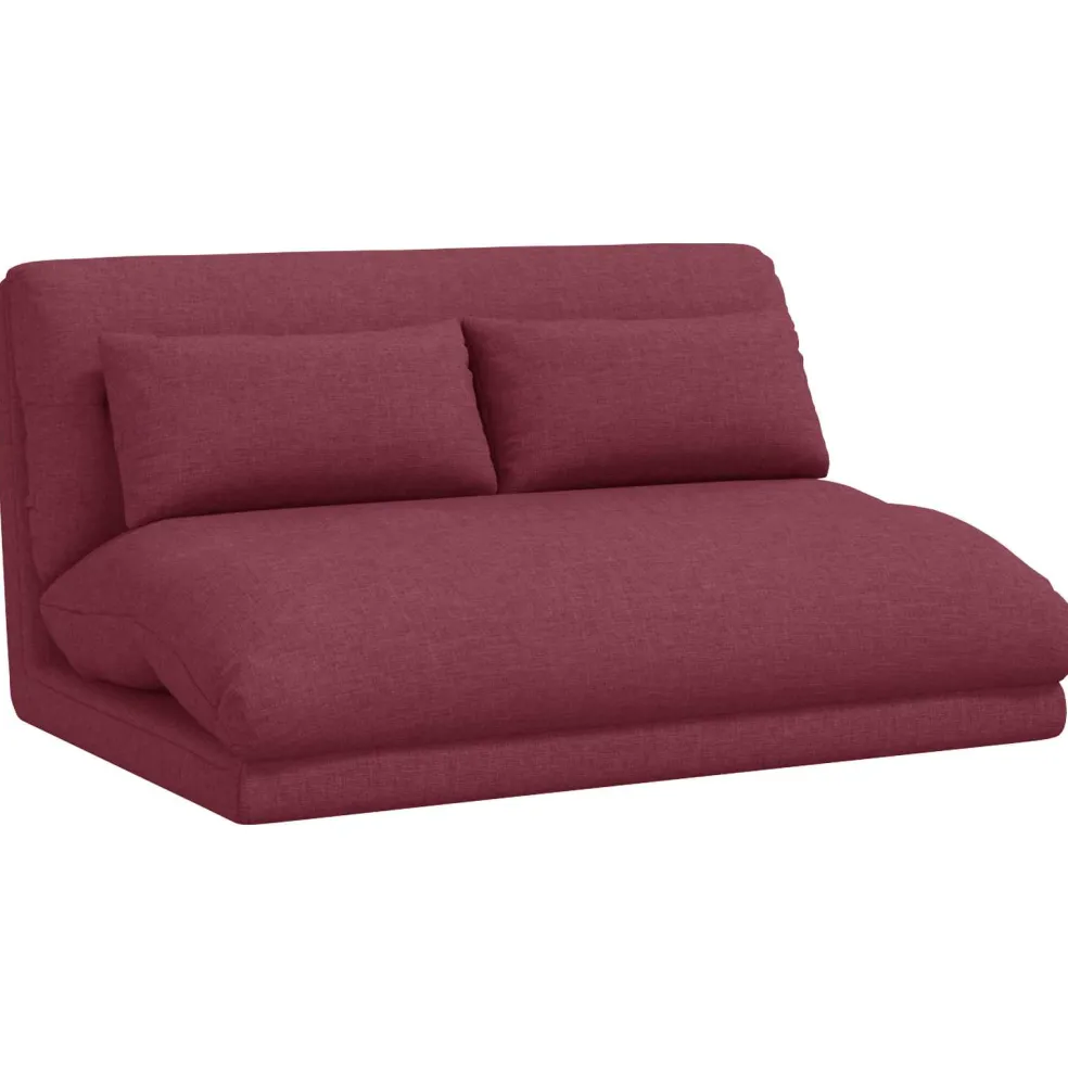 vidaXL Verstelbare vlo stoelen Wijnrood Stof
