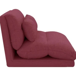 vidaXL Verstelbare vlo stoelen Wijnrood Stof