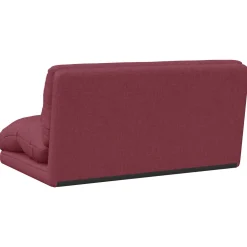 vidaXL Verstelbare vlo stoelen Wijnrood Stof