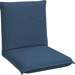 vidaXL Verstelbare vlo stoelen Blauw Stof