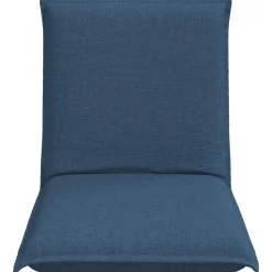 vidaXL Verstelbare vlo stoelen Blauw Stof