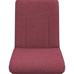 vidaXL Verstelbare vlo stoelen Wijnrood Stof