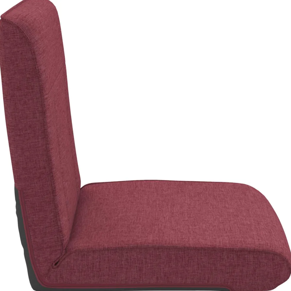 vidaXL Verstelbare vlo stoelen Wijnrood Stof