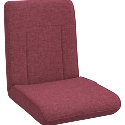 vidaXL Verstelbare vlo stoelen Wijnrood Stof
