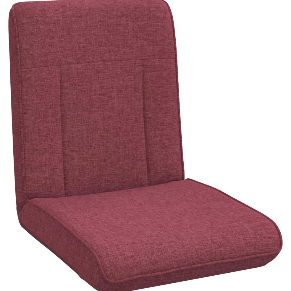vidaXL Verstelbare vlo stoelen Wijnrood Stof