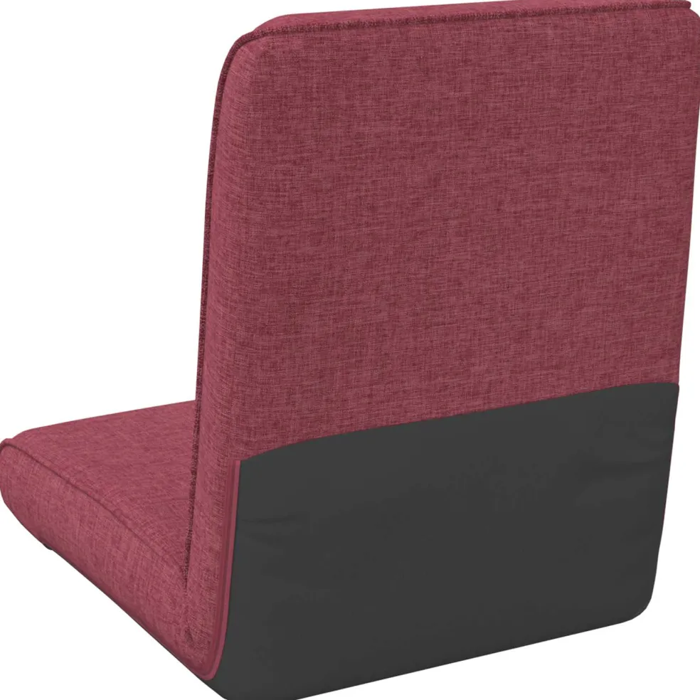 vidaXL Verstelbare vlo stoelen Wijnrood Stof