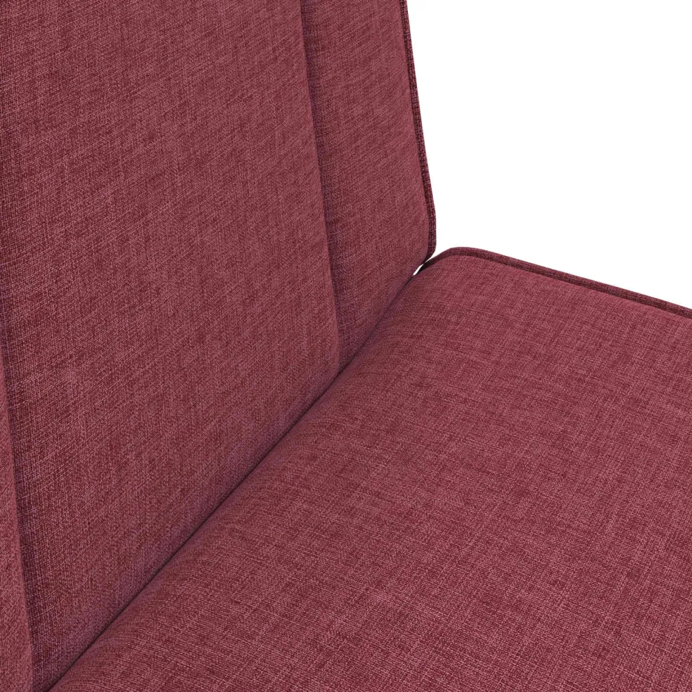 vidaXL Verstelbare vlo stoelen Wijnrood Stof