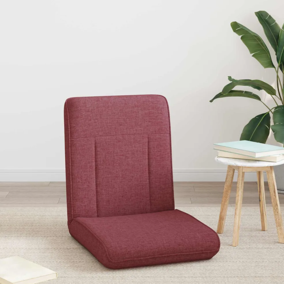 vidaXL Verstelbare vlo stoelen Wijnrood Stof