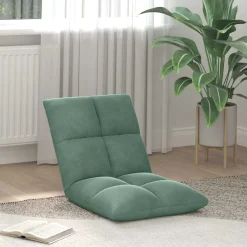 vidaXL Verstelbare vlo stoelen Zeegroen Fluweel
