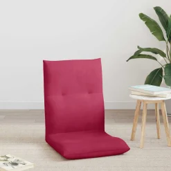 vidaXL Verstelbare vlo stoelen Wijnrood Fluweel