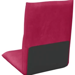 vidaXL Verstelbare vlo stoelen Wijnrood Fluweel