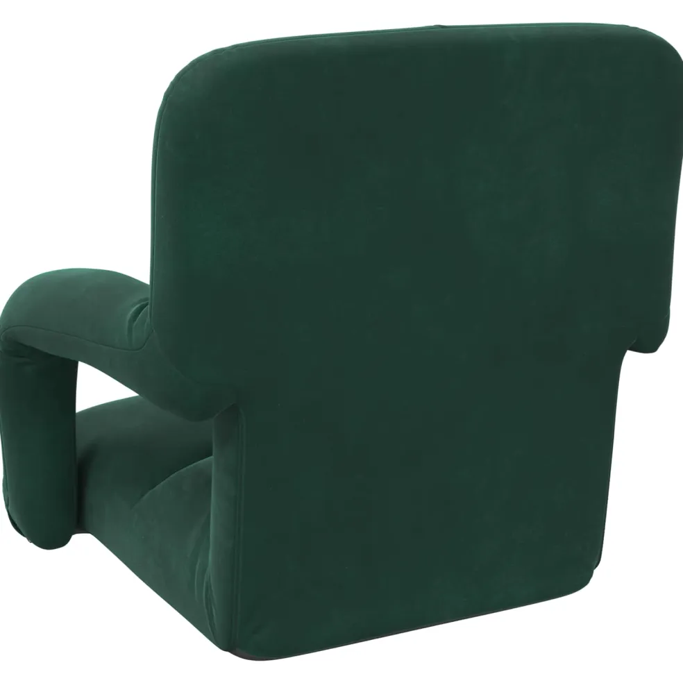 vidaXL Verstelbare vlo stoelen Donkergroen Fluweel