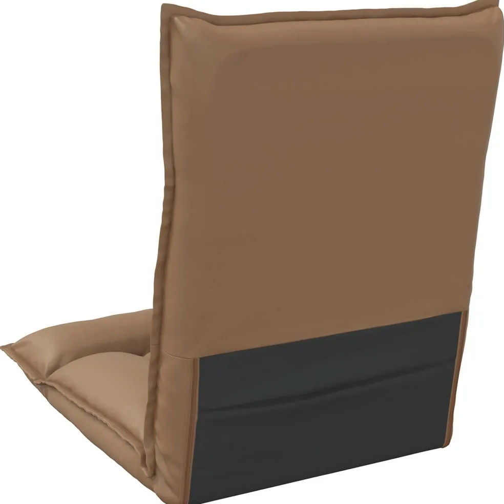 vidaXL Verstelbare vlo stoelen Cappuccino Kunstleer