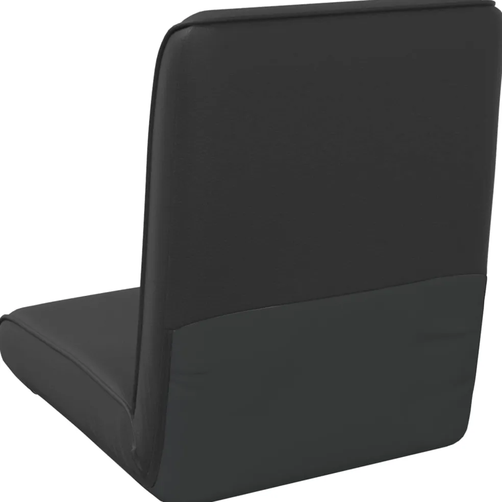 vidaXL Verstelbare vlo stoelen Crèmekleurig Kunstleer