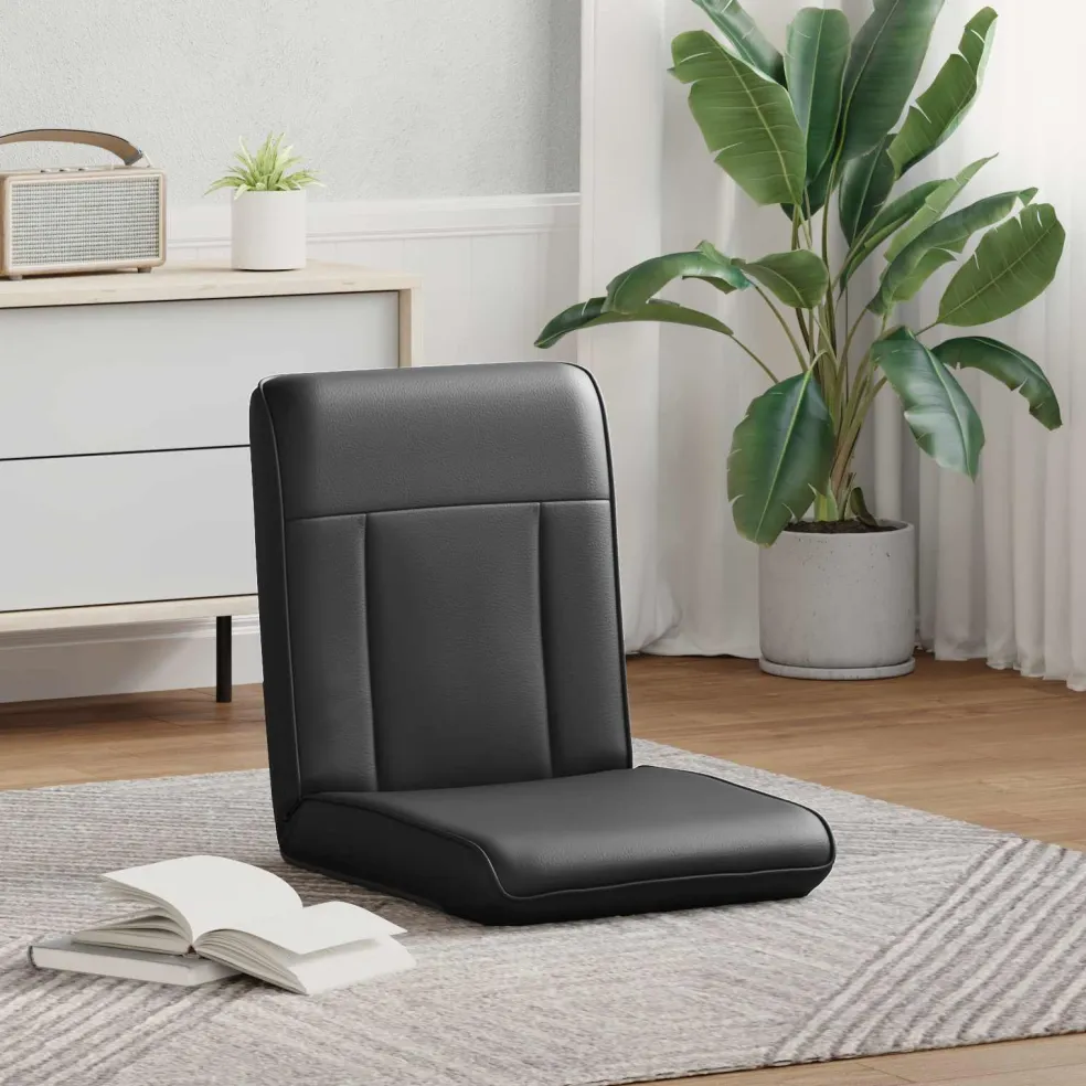 vidaXL Verstelbare vlo stoelen Crèmekleurig Kunstleer